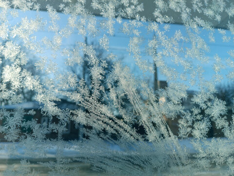 Ice on a window