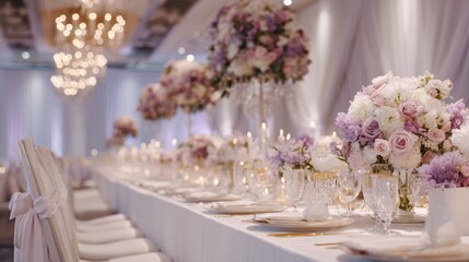 Elegant floral arrangement for a formal event