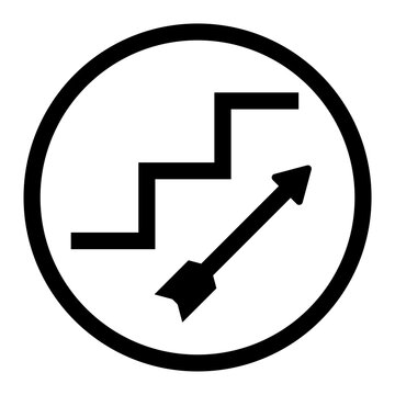 Minimal Growth Arrow Symbol for Business and Finance