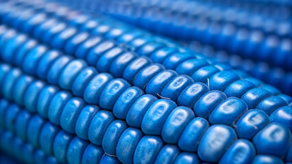 Obraz premium close up of blue and white beads