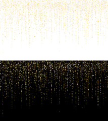 Cinematic Golden Particle Rain with Shimmering Light Drops and Magical Atmosphere