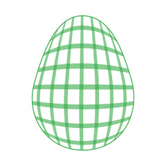 Easter Egg with a pattern Vichy check, French check, gingham - Gingham