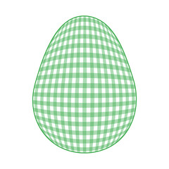 Easter Egg with a pattern Vichy check, French check, gingham - Gingham