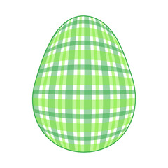 Easter Egg with a pattern Vichy check, French check, gingham - Gingham