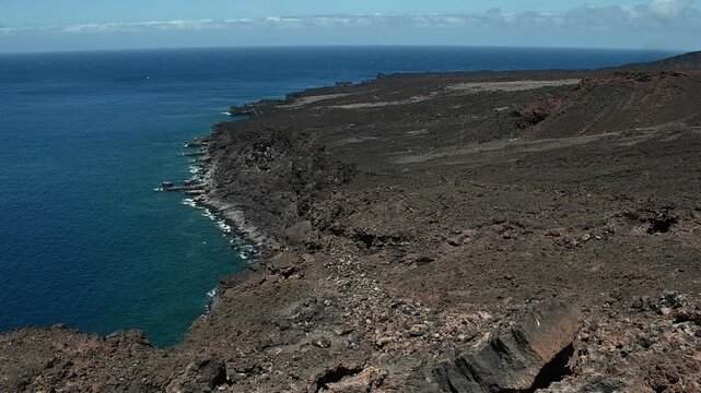 Costa volc&aacute;nica de La Restinga con coladas de lava, El Hierro