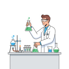 Diverse scientists collaborate in a modern lab, researching molecules and data is good