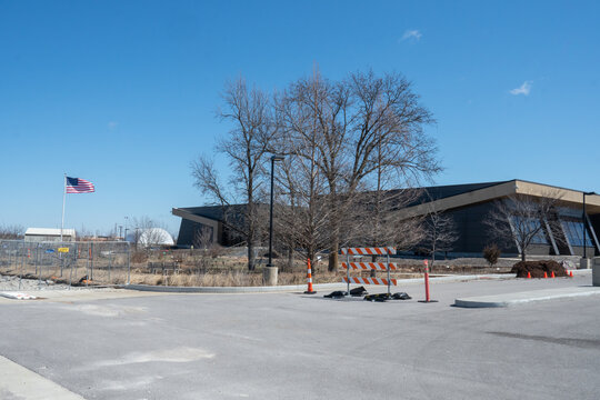 Weldon Spring, Missouri, US - March, 17, 2023: Exterior of the re: education center on nuclear waste disposal history in the US.