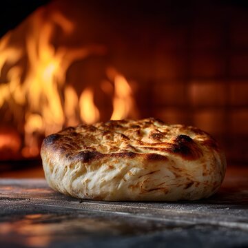 Golden Taftan emerges warmth of fiery oven layer unfolding reveal intricate pattern delicate dance of yeast spice clean professional stock photo sharp macro photography style cinematic realism ultra