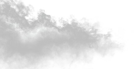 Obraz premium Diffuse gray smoke forms gentle layered trails with soft airy transparency and subtle fading glow. Light haze effect for cinematic overlays. Gray smoke PNG overlay effect cloud design