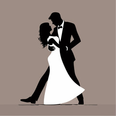 Para nowożeńc&oacute;w tańcząca sw&oacute;j pierwszy taniec