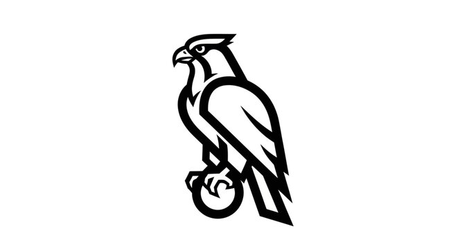 Eagle icon on white background