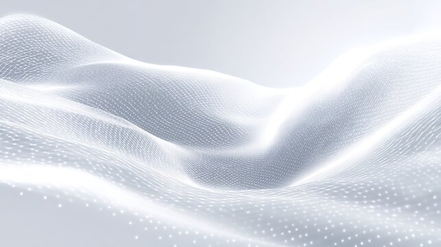 Abstract Data Mesh: An artistic rendering of a flowing data mesh, with curves and contours that suggest interconnectedness and innovation.