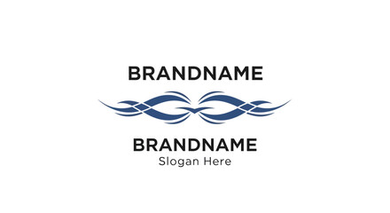 Fototapeta premium Blue Infinity Logo Design Template Placeholder.