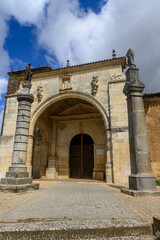 Fototapeta premium Church of Nuestra Sera de la Asuncion in Villameriel, Palencia,
