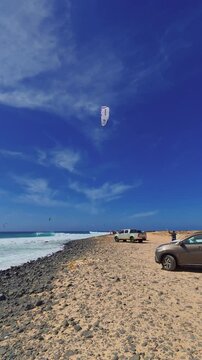 Kite surfing, Ponta Preta, Sal