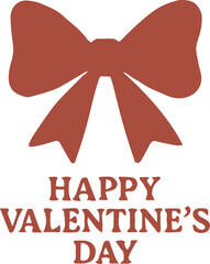 Happy Valentine's Day Bow Greeting