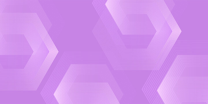 Abstract hexagon purple gradient with arrow sign pattern background. Digital hexagon concept. Suit for wallpaper, poster, banner, presentation, website. Vector illustration