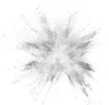 Gray halftone explosion effect graphic