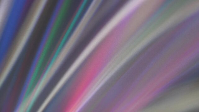 Abstract Soft Holographic Light Refractions: Real 4K Camera Footage of Rainbow Pastel Wave Patterns