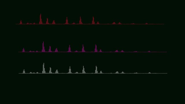 Music VU meters perspective seamless loop