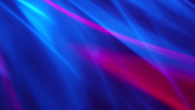 Abstract Neon Light Refractions: Real 4K Camera Footage of Vibrant Flowing Wave Patterns