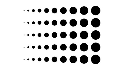 Photo of halftone polka dot pattern isolated on transparent background © Hamid