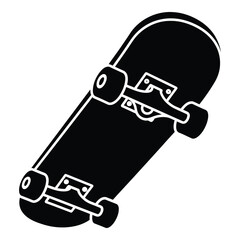 Black and white skateboard side view wheels trucks © MD RIYAUL ISLAM