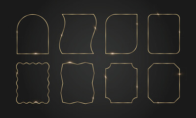 装飾用ゴールドフレームのバリエーションセット