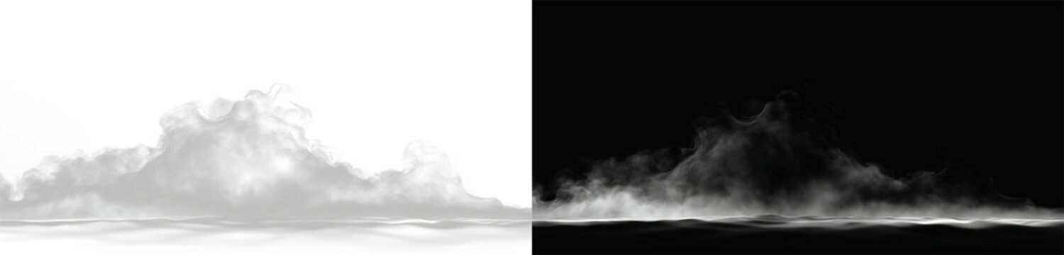 realistic fog or cloud isolated on transparent background, realistic dry ice smoke clouds fog overlay perfect for compositing into your shots.
 