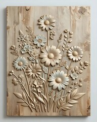 Fototapeta premium Vintage floral background