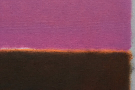 Abstract oil painting in rothko style minimalism color field
