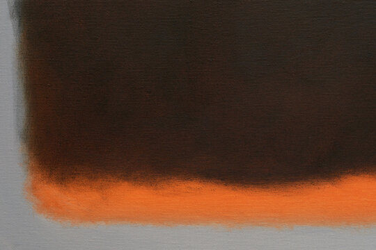 Abstract oil painting in rothko style minimalism color field