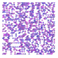 Purple triangle halftone random background.