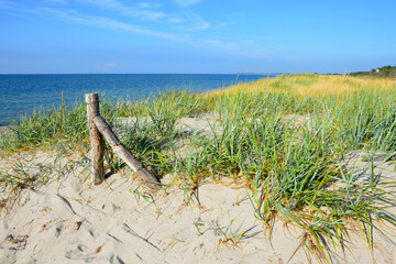 Strandaufgang, D&uuml;ne, Meer, Himmel