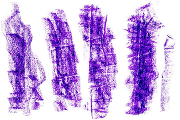Ink roller brush strokes textures. Punk rock wall grunge paint stripes print. Brayer black lines. Thick rectangle stamps set. Chalk wide underlines. Vector smear labels background. Graffiti elements.