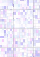 Pastel abstract tile square seamless pattern background.