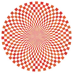 Abstract circle mirage technology.