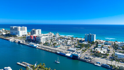 Hollywood Beach Florida aerial photo © Venu