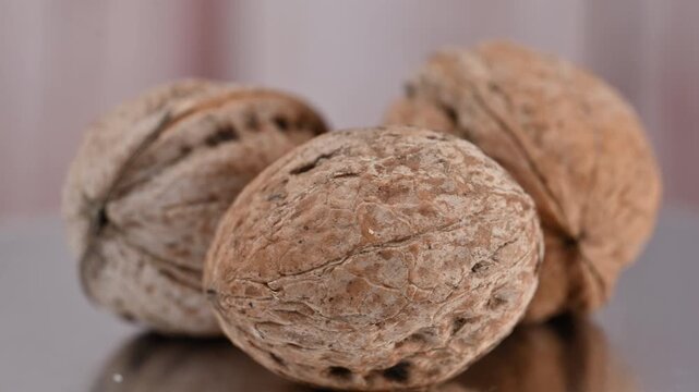 video of a walnut in its shell
