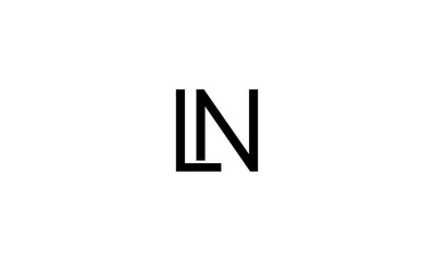 LN initial letter logo or LN monogram