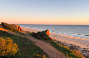 Beautiful sunrise over the beach