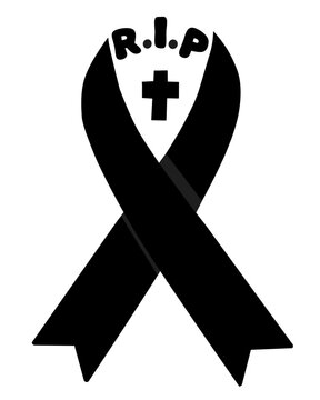 Lazo negro cruz.
