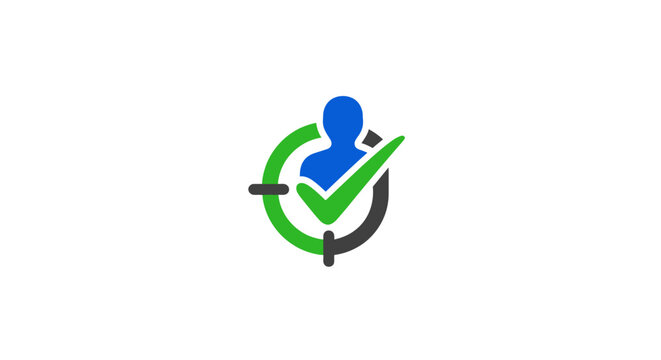 Checklist Person Profile Verification Icon.
