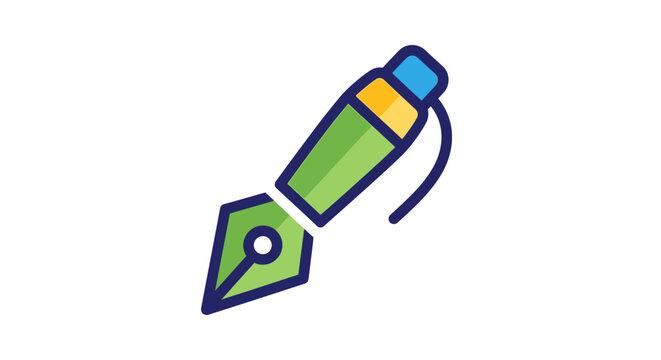 Green and blue marker tip.