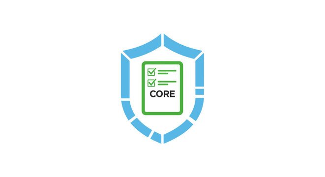 Intel Core processor logo symbol.