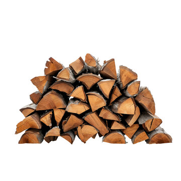 Wood Stacked in a Neat Pile Ready for Use in Various Activities and Locations