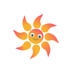smiling sun illustration 