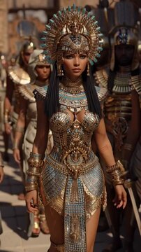 Cleopatra in g&ouml;ttlichem Glanz &ndash; Majest&auml;tischer Auftritt im alten &Auml;gypten