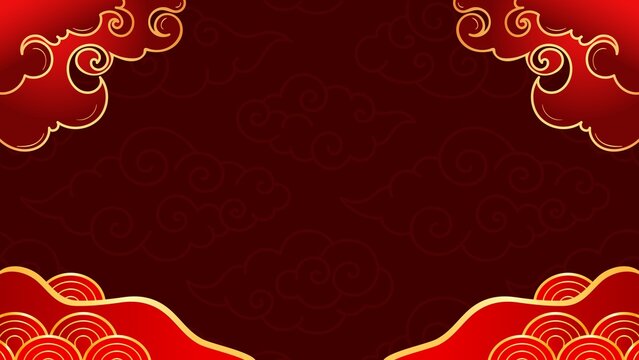 Red and Gold Lunar New Year Background