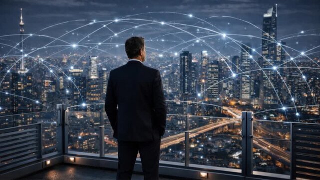 Digital transformation and smart infrastructure in a modern metropolis